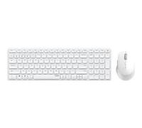 Rapoo 9700M - Ensemble clavier et souris - sans fil - 2.4 GHz, Bluetooth 4.0, Bluetooth 3.0, Bluetooth 5.0 - QWERTY - blanc G