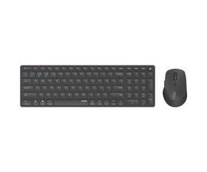 Rapoo 9700M sans Fil Multimode Blade Combo Compact Set, QWERTY US - Gris Foncé