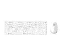 Rapoo 9710M Pack clavier souris Bureau RF sans fil + Bluetooth QWERTZ Allemand Blanc
