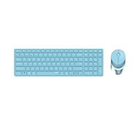 Rapoo 9750M Clavier Souris inclus RF Wireless + Bluetooth QWERTZ Bleu Allemand (00215378)