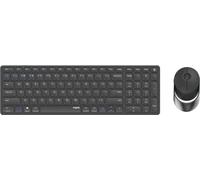 Rapoo 9750M Clavier Souris inclus RF Wireless + Bluetooth QWERTZ Gris Allemand (00215379)