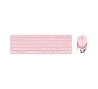 Rapoo 9750M Clavier Souris Incluse RF sans Fil + Bluetooth QWERTZ Allemand Rose
