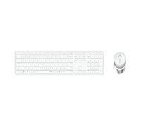 Rapoo 9850M Clavier Souris inclus RF Wireless + Bluetooth QWERTZ Français Blanc (00215385)