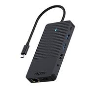 RAPOO Hub USB-C 12en1 USB-A USB-C HDMI SD MICROSD ETHERNET
