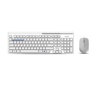 Rapoo Clavier et souris multimode sans fil 8100M - Blanc (Qwerty US Layout)