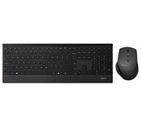RAPOO Clavier Multi-Mode sans Fil et Souris 9500M - Noir (QWERTY US Lay-Out)