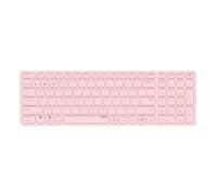 Rapoo - Clavier sans Fil multimode, Clavier QWERTY Portugais, avec Bluetooth et Connexion de 2,4 GHz, connectivité pour Plusieurs appareils et Design Ultra Fin, E9700M, Rose