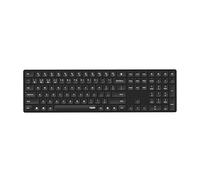 Rapoo Clavier sans Fil (sans Fil, Bluetooth, Clavier, 2,4 GHz, Batteries, Adaptateur USB) Noir
