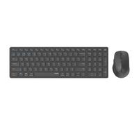 Ensemble clavier souris - RAPOO - 9700M - Sans fil - AZERTY - Ultra-slim - Noir