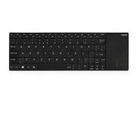 Rapoo Clavier ultra-mince E2710 sans fil 2.4GHz + pavé tactile - Noir (Qwerty US layout)