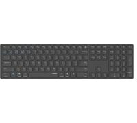 Rapoo E9800M Clavier sans Fil, 2.4GHz/BT 5.0/BT 3.0, Ordinateur, USB, Touches à Profil Bas, Batterie intégrée, Portée jusqu'à 10 m, 4 appareils connectés