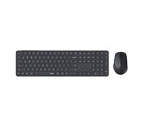 Rapoo Ensemble clavier et souris sans fil 9810M - Bluetooth et USB 2,4 G sans fil - Plusieurs appareils jusqu'à 4 appareils - Boîtier plat en aluminium - Batterie rechargeable - Disposition allemande