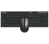 Rapoo - Ensemble Clavier et Souris sans Fil multimode, Bluetooth et Connexion 2,4 GHz, connectivité Multi-appareils et Clavier résistant aux éclaboussures, 8210M, Noir