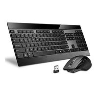 RAPOO Ensemble clavier sans fil et souris laser, multi-appareils (Bluetooth 4.0 + 3.0 + 2.4G), clavier d'ordinateur ultra fin, design compact pour Windows/Android/Mac OS