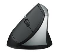 Rapoo EV250 Souris Ergonomique Verticale Silencieuse 2.4G Souris Optique Sans Fil 800/1000/1200/1600 DPI, Clics Silencieux, 5 Boutons, Compatible avec Windows/Mac OS/iPad OS, Ordinateur Portable, PC -