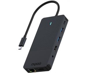 RAPOO Hub USB-C 12en1 USB-A USB-C HDMI SD MICROSD ETHERNET