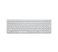Rapoo Kabellose Multimodus Tastatur E9700M, DE-Layout, weiß kabellose Multimodus-Verbindung - ultraflaches Design,