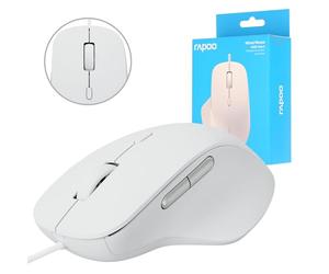 Rapoo Mysz przewodowa n500 biała Marque