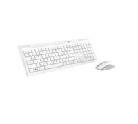 Rapoo QWERTY 8210M Ensemble de Bureau sans Fil multimode Blanc