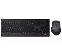 Rapoo QWERTY 9500M Ensemble de bureau multimode sans fil ultra-fin Noir