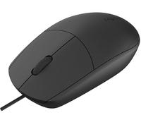 Rapoo Souris optique filaire "N100" (filaire, souris d'ordinateur, design, avec boutons et molette de défilement) Noir