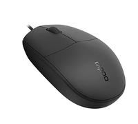 Rapoo Souris optique filaire "N100" (filaire, souris d'ordinateur, design, avec boutons et molette de défilement) Noir
