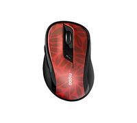 Rapoo Souris optique sans fil Multi mode 2,4GHz/BT 3.0/BT 4.0 "M500" (bluetooth, souris d'ordinateur, design, avec boutons et molette de défilement) Rouge