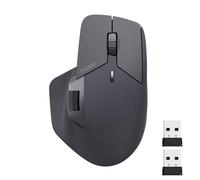 Rapoo-Souris sans fil aste multimode MT760L/MT760M, ergonomique 4000 ug, prend en charge jusqu'à 4 revie, Bluetooth MT760L Light Gray