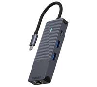 Rapoo UCM-2004 carte et adaptateur d'interfaces HDMI, RJ-45, USB 3.2 Gen 1 (3.1 Gen 1), USB Type-C