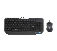 Rapoo V100 Kit Souris Et Clavier Gaming AZERTY Câblé Rétroéclairé Noir