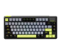 Rapoo V700DIY-75 Clavier mécanique sans fil, BT5.0 + 2,4 GHz, clavier de jeu personnalisé remplaçable à chaud, commutateur linéaire argenté, 16,8 m par touche RVB, montage joint, son crémeux
