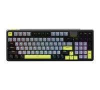 Rapoo V700DIY Clavier mécanique 96 % tri-mode, Gasket Mount et disposition QWERTY US - Noir/gris/vert