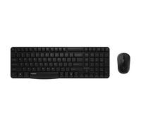 Rapoo X1800S Pack clavier souris Bureau RF sans fil QWERTZ Allemand Noir