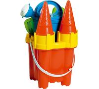 RAPPA Androni Ensemble de château de sable - hauteur 29 cm rouge
