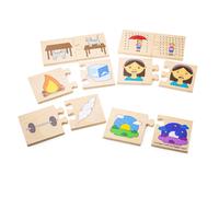 RAPPA Bigjigs Toys Didactic Puzzle Opposites