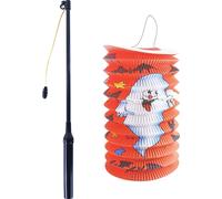 RAPPA Halloween lanterne fantôme 15 cm avec bâton lumineux 40 cm