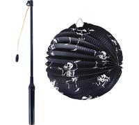 RAPPA Halloween lanterne squelette 25 cm avec bâton lumineux 50 cm