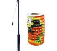 RAPPA Lanterne d'Halloween 15 cm avec bâton lumineux 40 cm