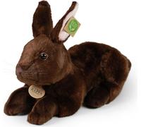 RAPPA Lapin en peluche marron couché 36 cm ECO-FRIENDLY