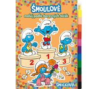 RAPPA Livre de coloriage A5 Schtroumpfs Peinture par points de couleur