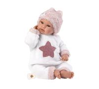 RAPPA Llorens 63648 NEW BORN- poupée réaliste avec sons et corps en tissu doux-36 cm