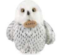 RAPPA Oiseau en peluche hibou/chouette des neiges 18 cm ECO-FRIENDLY