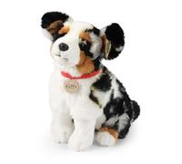 RAPPA Peluche épagneul Australien avec Collier Assis 30 cm - Doudou - Respectueux de l'environnement