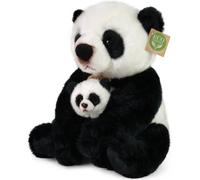 RAPPA Peluche panda avec petit 27 cm ECO-FRIENDLY