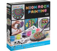 RAPPA Set créatif de peinture strass néon 4 strass 6 couleurs et feuille de gemmes-décoration