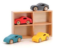 RAPPA Vilac Jeu de 4 voitures en bois Super Vilacity