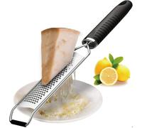 Rappe a Fromage Manuelle Zesteur Agrumes Râpe à zesteur Premium Classic Tranchant Acier Inoxydable, idéale pour Parmesan,