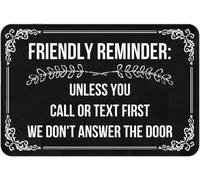 Rappel Amical : sauf Si Vous Appelez Ou Envoyez Un SMS Au Préalable, Nous Ne Répondons Pas. Tapis De Bain Durable Paillasson Ramasse La Saleté Tapis De Porte pour Jardin Balcon Couloir 40 X 60Cm