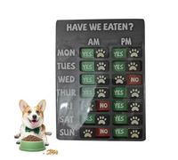 Rappel de nourriture pour animaux de compagnie,Bois Motif Mignon Adorable,Panneau d'enregistrement des aliments pour animaux de compagnie | pour chambre à coucher salon appartement accueil