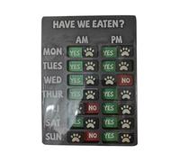 Rappel de Repas pour Chien | Décoration Murale accrochable et ludique | Tableau Journalier Rappel Alimentation Chien | pour Appartement Salon Salle à Manger Chambre Maison Refuge